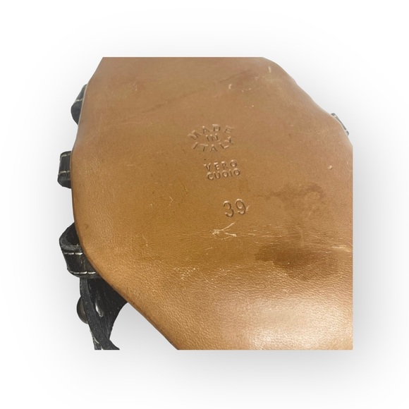 Vintage: new Moschino Cheap + Chic ☻ Intricate Hardware Floral Mule Sandal Heels - Picture 13 of 16